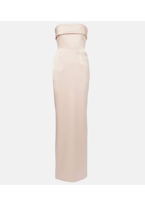 The New Arrivals Ilkyaz Ozel Rhea strapless satin gown