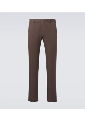 Zegna Cotton and linen chinos