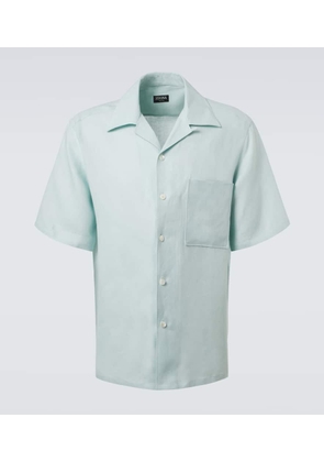 Zegna Linen bowling shirt