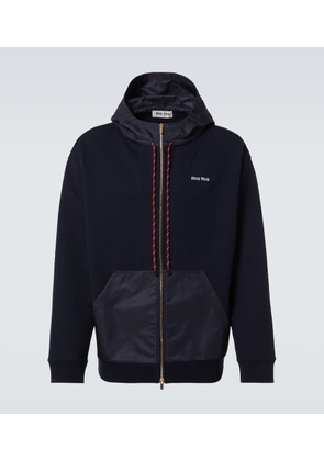 Miu Miu Cotton zip-up hoodie