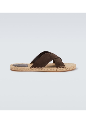 Zegna Suede espadrille sandals