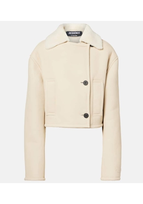 Jacquemus Marino cropped shearling jacket