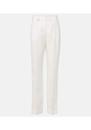 Jacquemus Tibau high-rise canvas slim pants