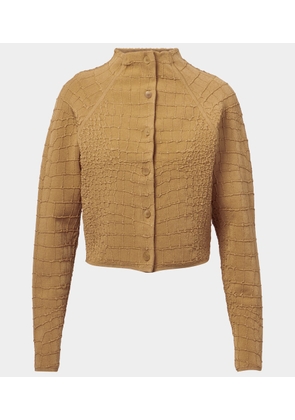 Jacquemus Scala croc-effect cardigan