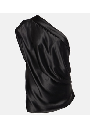 The Sei Asymmetric silk top