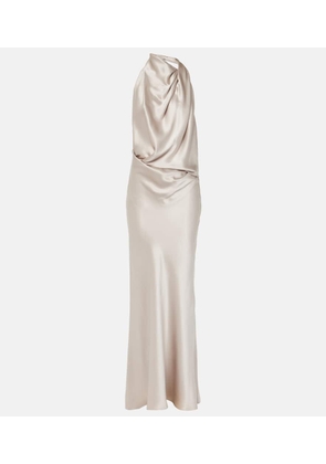 The Sei Draped silk gown