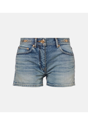 Versace Mid-rise denim shorts