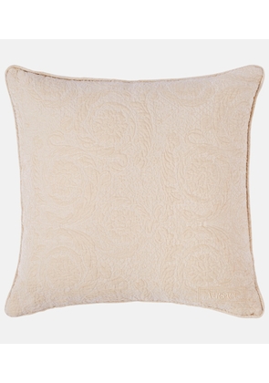 Versace Home Barocco embroidered cotton-blend cushion