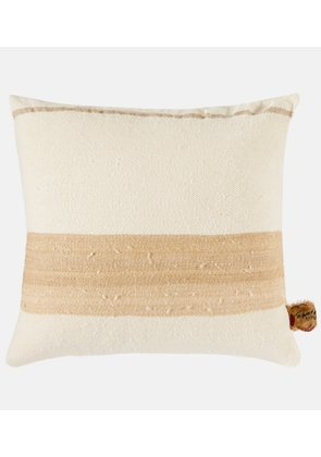 The House of Lyria Chlore silk and linen-blend cushion