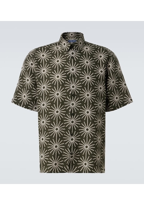Frescobol Carioca Castro printed linen bowling shirt