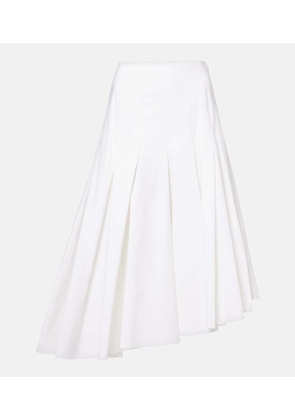 Fforme Rio asymmetric cotton midi skirt