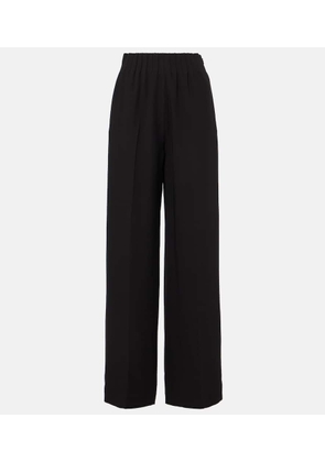 Fforme Maud high-rise silk cady wide-leg pants