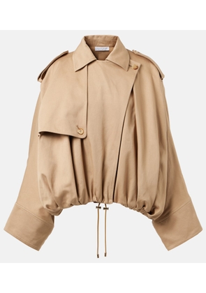 Gabriela Hearst Hunt cotton twill trench jacket