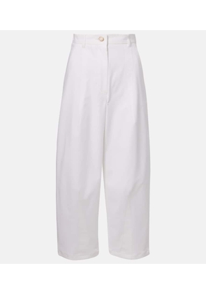 Max Mara Mina cotton-blend wide-leg pants