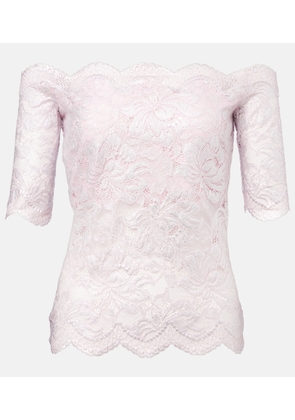 Rabanne Floral lace top