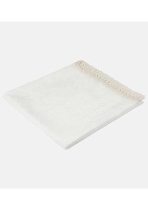 Once Milano Fringed linen bath sheet