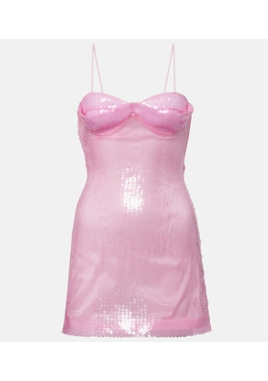 David Koma Sequined minidress