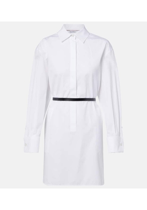 Max Mara Belted cotton poplin shirt dress