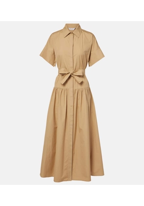 Max Mara Agoraio pleated cotton shirt dress