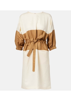 Max Mara Vasto linen and silk sweater dress