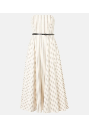Max Mara Fervida cotton and linen midi dress