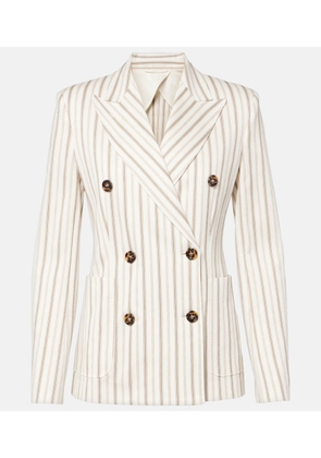 Max Mara Pensile cotton and linen blazer