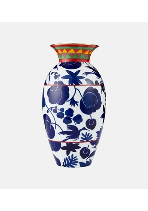 La DoubleJ Wildbird Blu porcelain vase