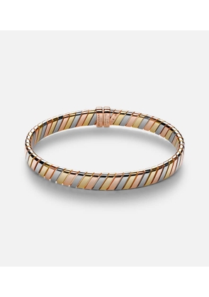 Bvlgari Bvlgari Tubogas 18kt yellow, rose, and white gold bracelet