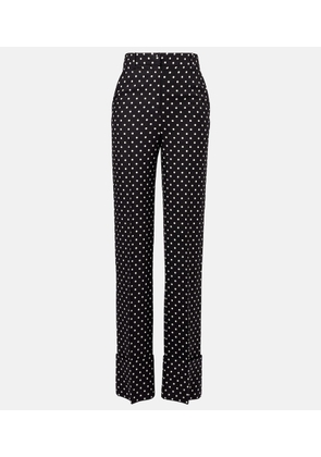 Valentino Polka-dot straight pants