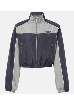 Miu Miu Technical cropped track jacket