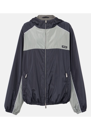 Miu Miu Logo oversized track jacket