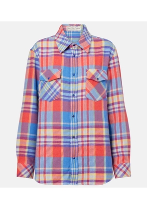 God's True Cashmere Creator plaid cashmere shirt