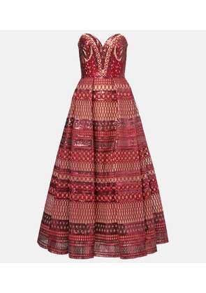 Elie Saab Sequined corset gown