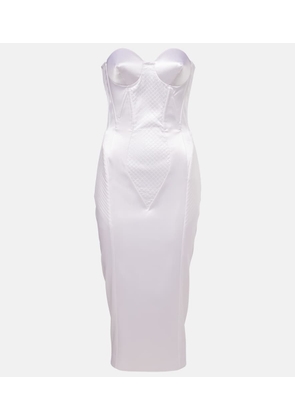Dolce&Gabbana Strapless satin corset dress