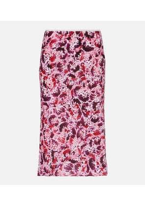 Dries Van Noten Floral pencil skirt