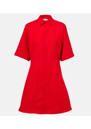 Ami Paris Virgin wool canvas shirt dress