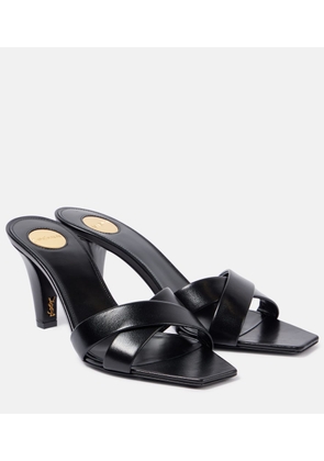 Saint Laurent Jill 75 leather mules