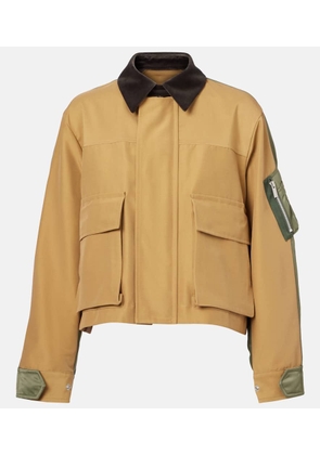 Sacai Cotton-blend twill blouson