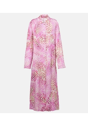 Dries Van Noten Printed jacquard coat