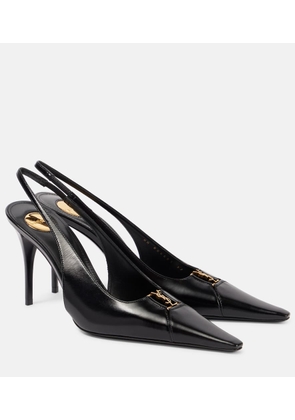 Saint Laurent Babylone Breteuil 90 leather slingback pumps