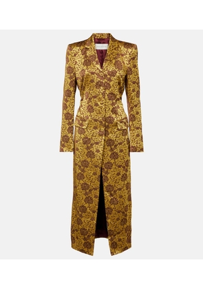 Dries Van Noten Rilly jacquard coat