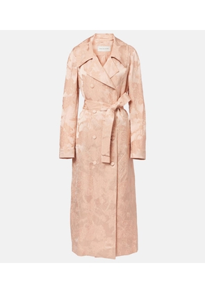 Dries Van Noten Floral linen-blend jacquard coat