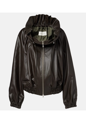 Dries Van Noten Cocoon gathered satin blouson