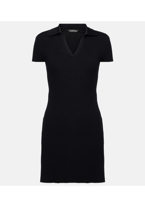 Balenciaga Wool-blend polo dress