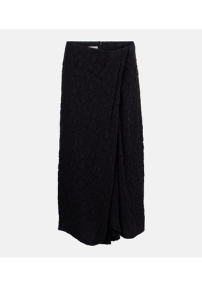 Dries Van Noten Gathered midi skirt