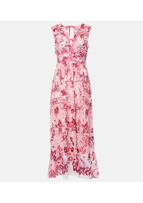 Poupette St Barth Chiara floral cotton maxi dress