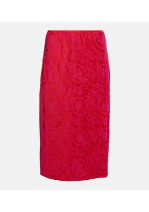 Dries Van Noten Printed pencil skirt