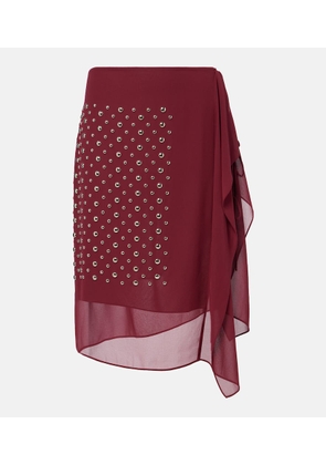 Dries Van Noten Embellished wrap skirt