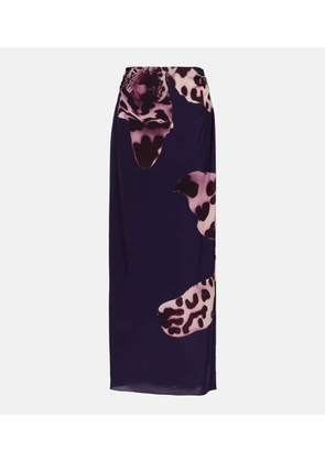Dries Van Noten Printed maxi skirt
