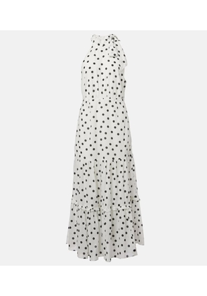 Rixo Polka-dot cotton maxi dress